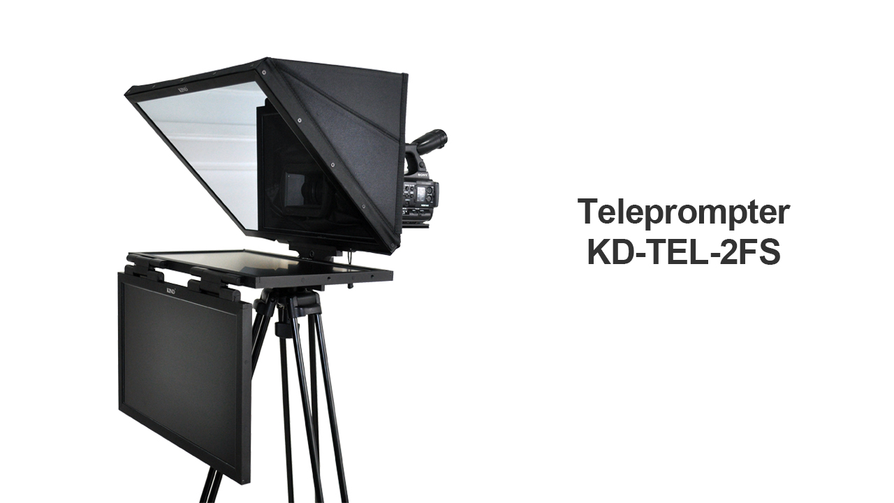 广播级折叠式双屏提词器 KD-TEL-2FS